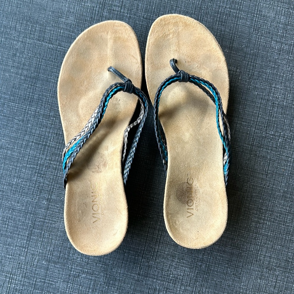 Vionic Orthaheel Technology 2 Inch Heel Sandal